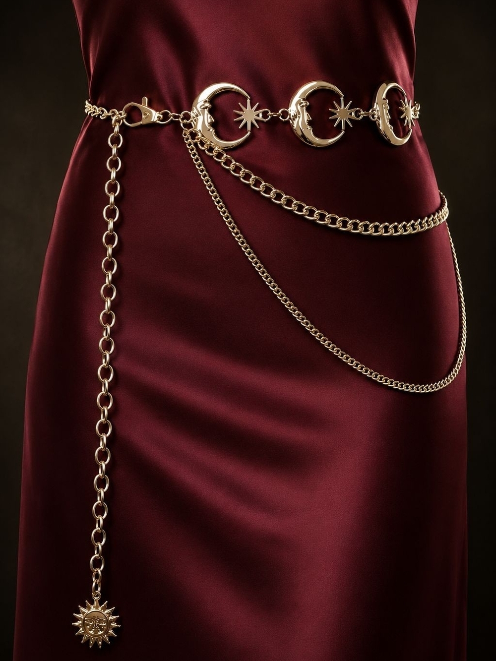 Silver Celestial Chain Belt